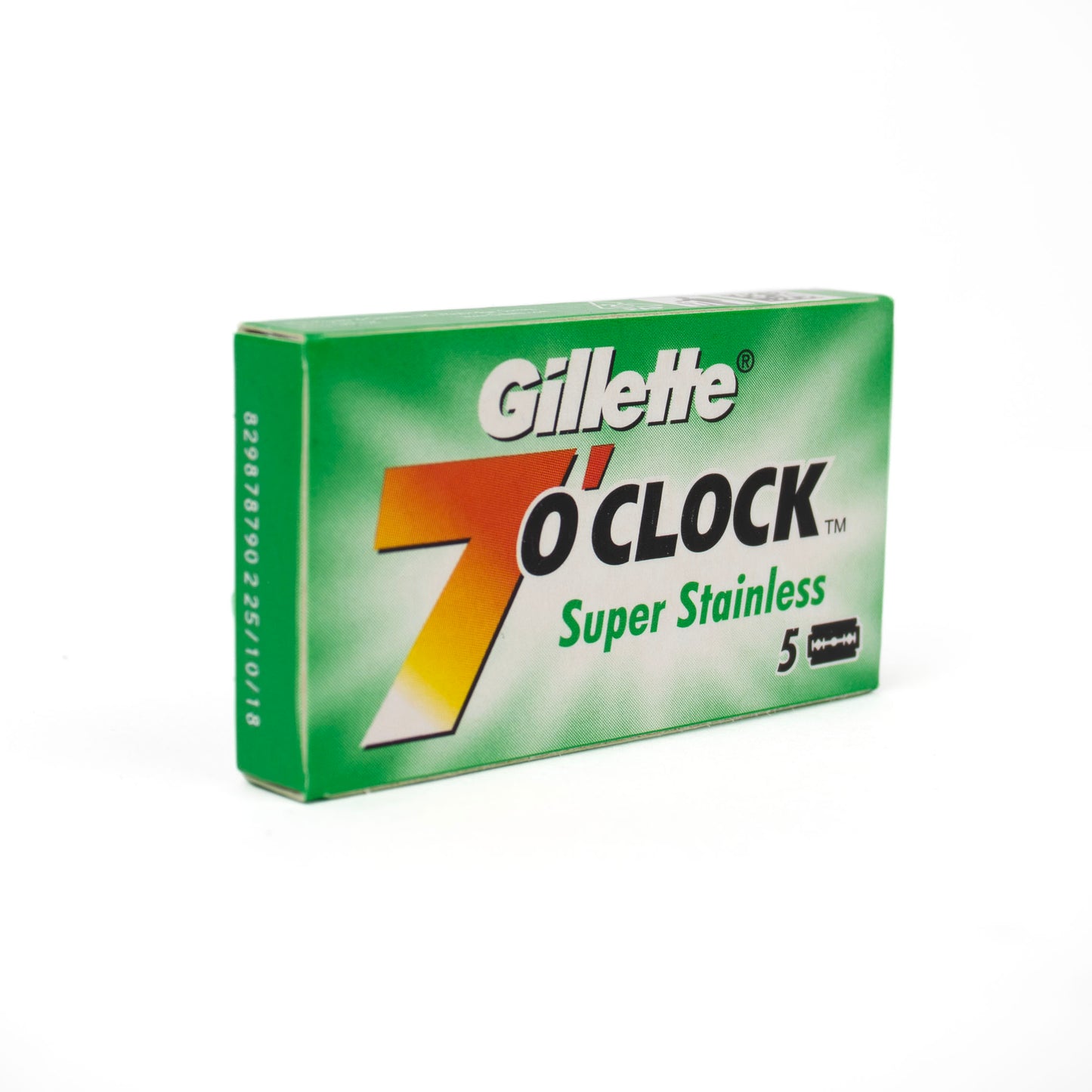Gillette 7 O'clock Super Stainless Green Safety Razor Blades (Pack of 5)