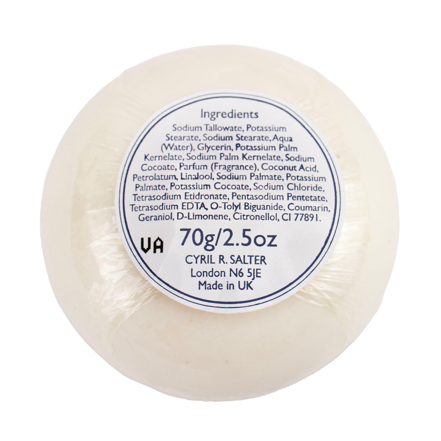 Cyril R. Salter Black Traditional Shaving Scuttle + Shaving Soap