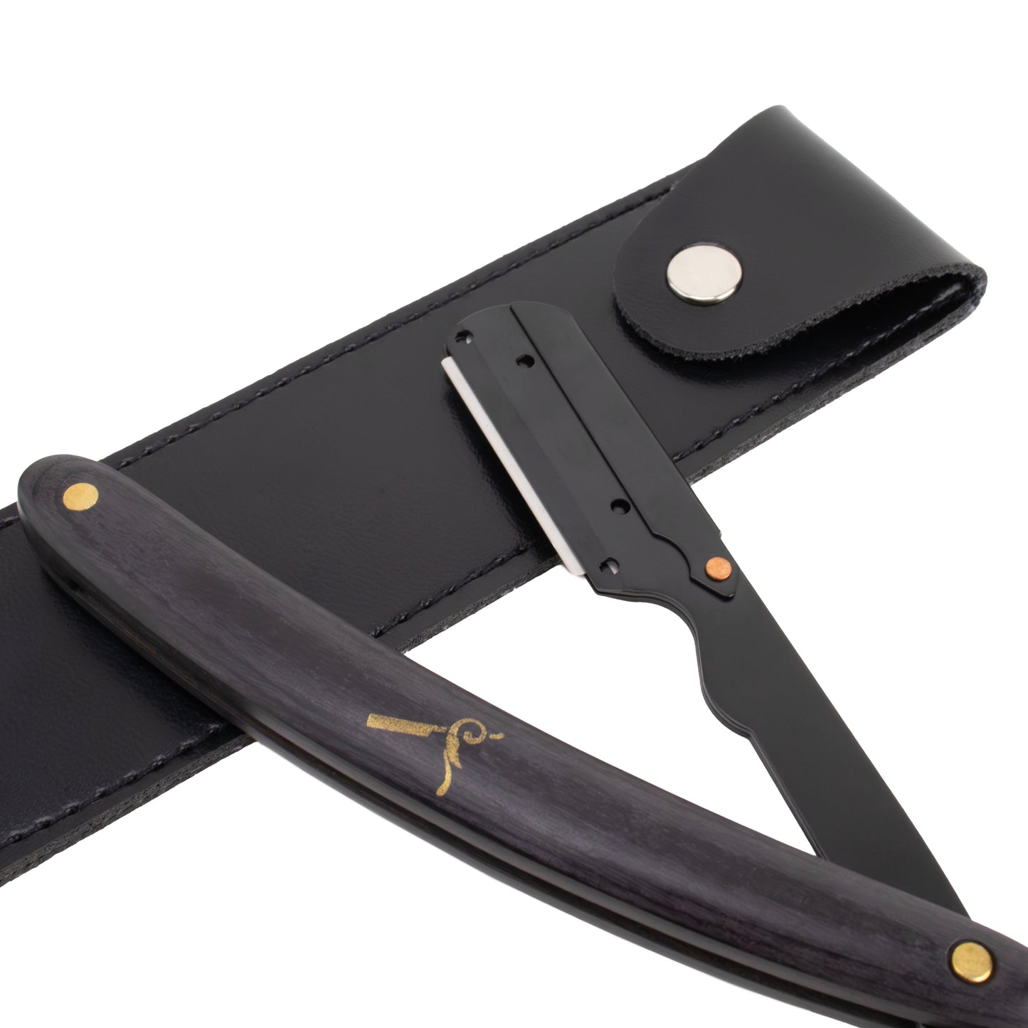 thumbnail image 2 of 2 PC Smart Cut Throat Barber Straight Razors + 100 Derby Blades - Made In USA 2 of 5