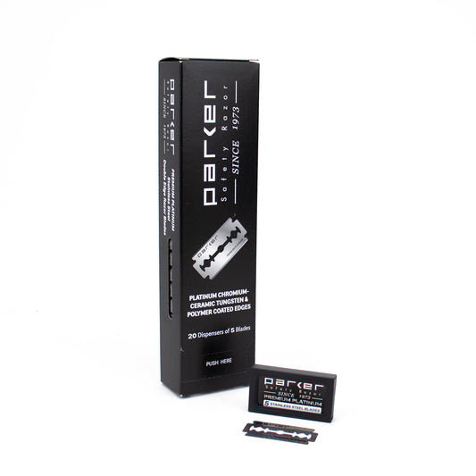 Parker Premium Platinum Double Edge Blades (20 x 5)