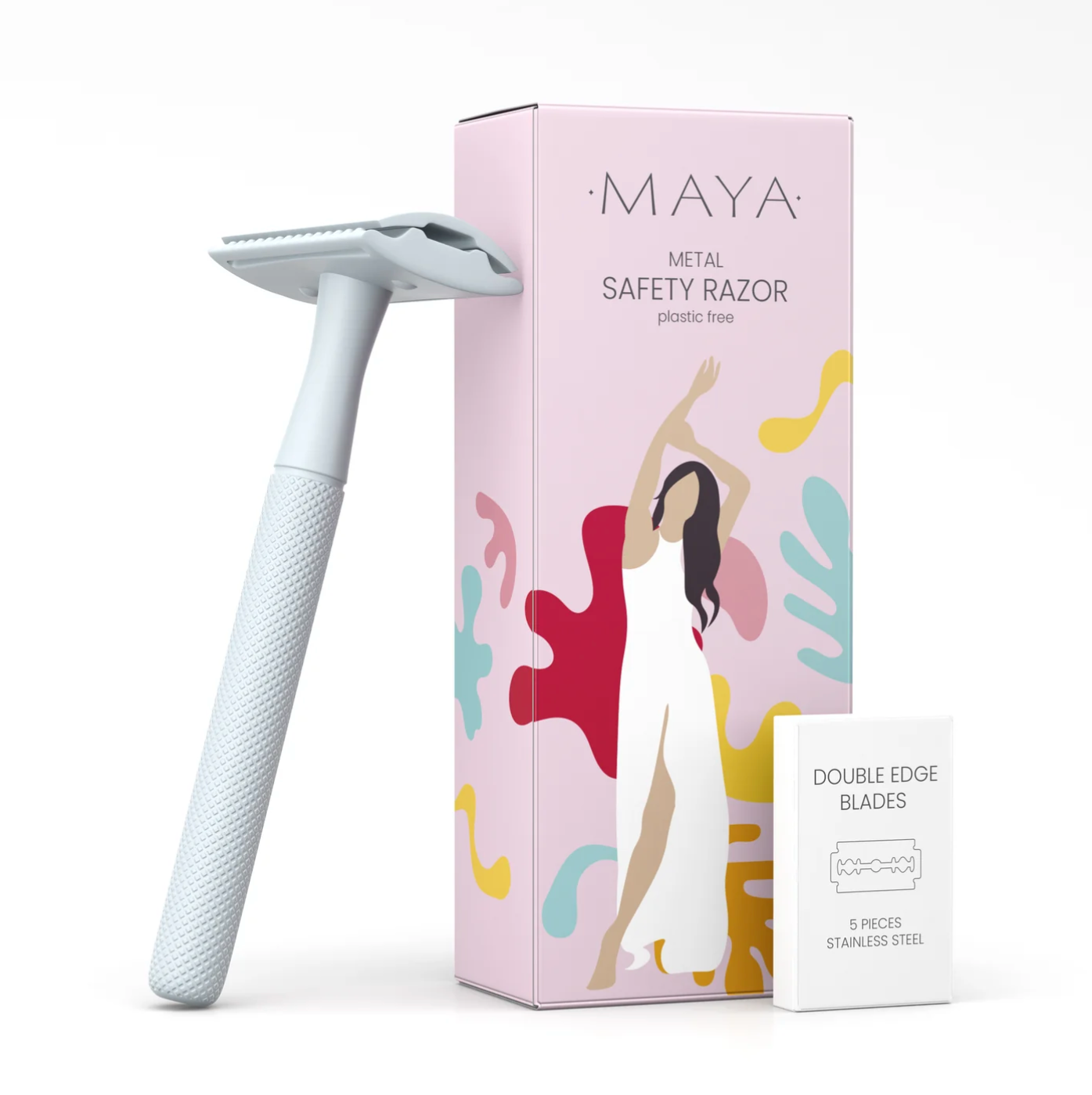 Maya Safety Razor Bundle (White)