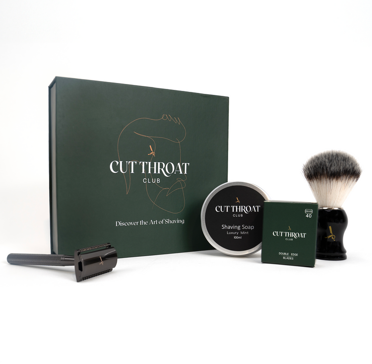 Luxury Safety Razor Shaving Kit with Double Edge Razor, Brush, Shaving ...