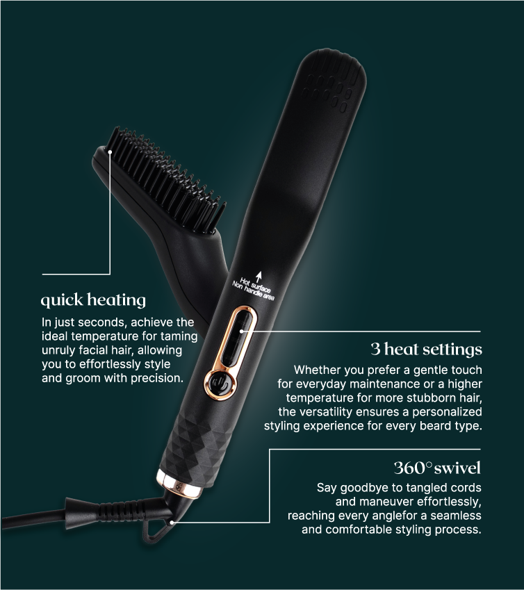 Beard Straighteners Heated Electric Beard Brush Comb