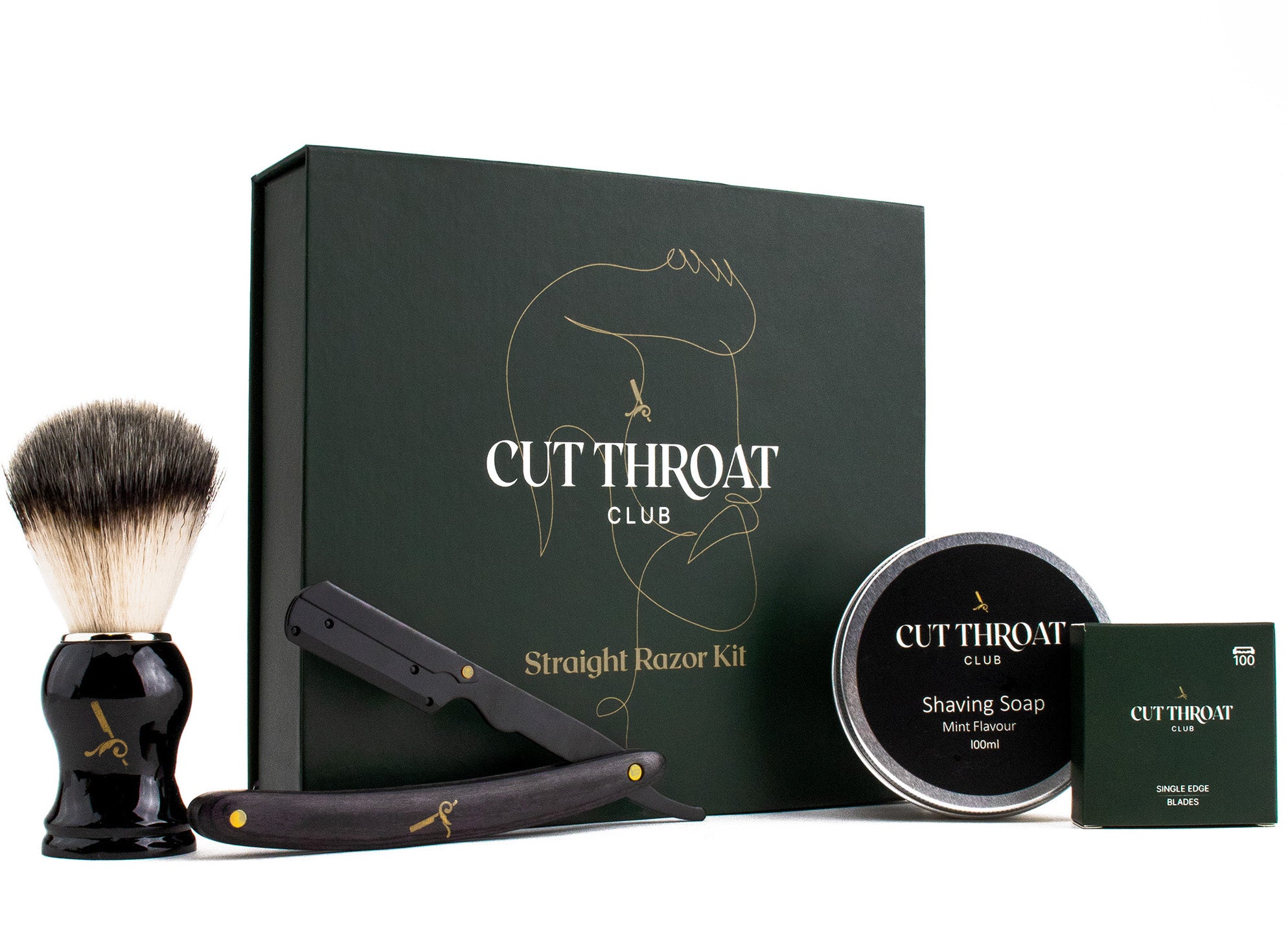 Beginners Cut Throat Razor Set | Mens Shaving Gift Set