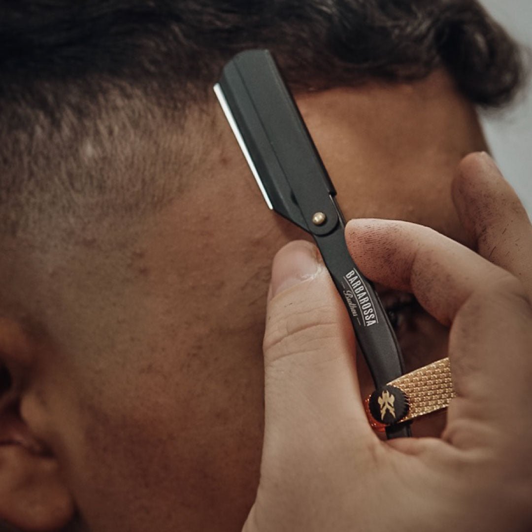 Cut Throat Razor - The Jolly Roger - 24k Gold Plated